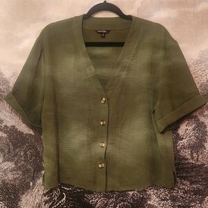 Olive Green Button Up